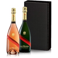 The Wine Guys - Geschenkset „The G.H. Mumm couple“ mit zwei Flaschen Champagner in einem Geschenkkarton | G.H. Mumm Grand Cordon (1x 0,75l) und G.H. Mumm Grand Cordon Rosé als Geschenkset