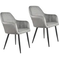 Hti-Living HTI-Living, Stühle, Armlehnenstuhl Kunstleder Vintage 2er Set Albany