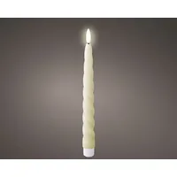 Lumineo LED Kerzen 24,5 cm 2 St. Creme/Warmweiß