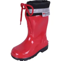 Sarcia.eu Rote Gummistiefel Regenstiefel Regenschuhe für Kinder bequem rutschfest
