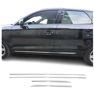 OMAC Zierleisten-Aufkleber Seitentürleiste für Skoda Superb Kombi 2015-2021 Edelstahl 4x, (4tlg), Langlebig,Einfache Reinigung,Einfache Installation,Rostbeständig silberfarben