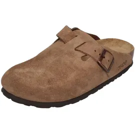 ROHDE Damen Clog Leder Pantolette robust klassisch Schnalle Alba 6071, Größe:39 EU,