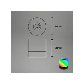 Briloner Mini LED Tischlampe Schwarz 3 St.