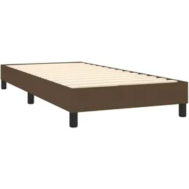 vidaXL Boxspringbett 100 x 200 cm Dunkelbraun