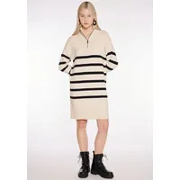 HaILY’S Strickkleid »SH V DR Ze44a«, Gr. L (40) - N-Gr, cream/black stripe, , 21565234-L N-Gr