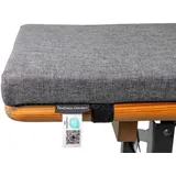 TexDeko Bankauflage 220 x 25 x 4 cm grau 1 St.