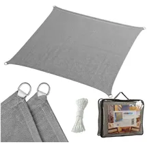 Relaxdays Sonnensegel HDPE Anthrazit,