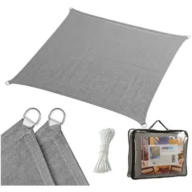 Relaxdays Sonnensegel HDPE Anthrazit,