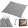 Relaxdays Sonnensegel HDPE Anthrazit,