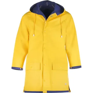 modAS Unisex Regenjacke Original Friesennerz Wendejacke - Regenmantel Regenparka Damen Herren Ostfriesennerz in Gelb Größe M - M
