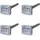 vidaXL 4x Solar Rattenvertreiber 4 St.