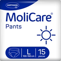 Molicare Pants Day: Inkontinenzhosen bei mittelschwerer Harninkontinenz, Gr. L (100-150), 15 Stück