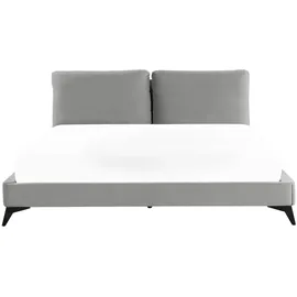Beliani Polsterbett 180 x 200 cm Grau