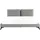 Beliani Polsterbett 180 x 200 cm Grau