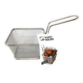 APS Servier-Frittierkorb 10 x 8.5 cm, H: 6.5 cm /// Edelstahl, Griff 9 cm /// -SNACKHOLDER- /// 40620 Miniature frying basket made of stainless steel, stainless steel,