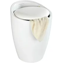 Wenko Badhocker mit Wäschesammler Candy White matt, 1 St.