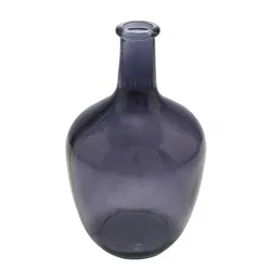 NEU Glasvase, anthrazit, ∅ 15 cm / Höhe: 25 cm, "Germany", handgefertigt