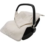 jollein Fußsack Gruppe 0+ 3/5 Punkte Miffy Teddy, Oatmeal - Für Babyschale Kinderautositz und Kinderwagen - Für 3-Punkt- und 5-Punkt-Gurt