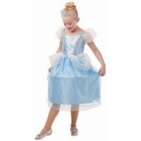 Rubie's 300171 5-6 Offizielles Disney Prinzessin Cinderella Glitzer und Glitzer, Mädchen Kostüm