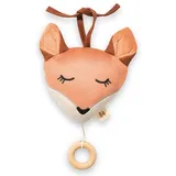 hauck Cuddle N Sleep, - Baby Spieluhr zum Aufhängen, Kuscheltier mit Herausnehmbarem Spielwerk Brahms' Wiegenlied Guten Abend Gute Nacht, ca. 2 Minuten Spieldauer, Fox, Fuch