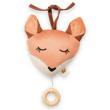 hauck Cuddle N Sleep, - Baby Spieluhr zum Aufhängen, Kuscheltier mit Herausnehmbarem Spielwerk Brahms' Wiegenlied Guten Abend Gute Nacht, ca. 2 Minuten Spieldauer, Fox, Fuch