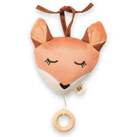 hauck Cuddle N Sleep, - Baby Spieluhr zum Aufhängen, Kuscheltier mit Herausnehmbarem Spielwerk Brahms' Wiegenlied Guten Abend Gute Nacht, ca. 2 Minuten Spieldauer, Fox, Fuch