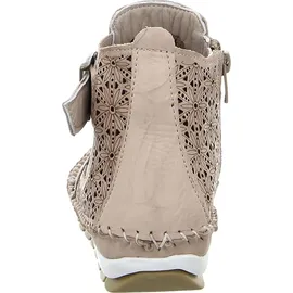 Gemini Damen Stiefelette Leder Cutouts floral Muster 382019-19, Größe:41 EU, Farbe:Mehrfarbig - 41