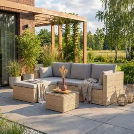 beautysofa SEVILLA Loungeset beige