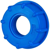 stabilo-sanitär IBC Adapter Deckel S60x6 x 1" IG Schraubkappe Container Blau