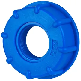 stabilo-sanitär IBC Adapter Deckel S60x6 x 1" IG Schraubkappe Container Blau