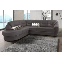 sit&more Ecksofa Savoni L-Form, wahlweise mit Bettfunktion braun