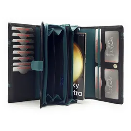 lemasi JOCKEY CLUB Geldbörse XL Damen petrol