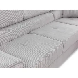 Mirjan24 Ecksofa Torezio Cord, mit Bettkasten und Schlaffunktion, Einstellbare Kopfstützen, 274x203x70-90 cm Wohnzimmer, Sofas & Couches, Wohnlandschaften, Ecksofas