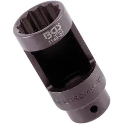 BGS 1140-27 Lambdasonden Einsatz Antrieb Innenvierkant 12,5mm SW 27mm Zwölfkant, 28mm Fenster
