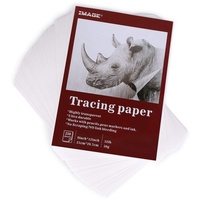 IMAGE 250 Blatt Transparentpapier bedruckbar A4 weißes Skizzenpapier zum Zeichnen Basteln Abpausen