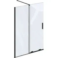 Ravak Roll - Duschtrennwand Walk-in 100x195 Cm, Schwarz/klarglas X9wva0300z1