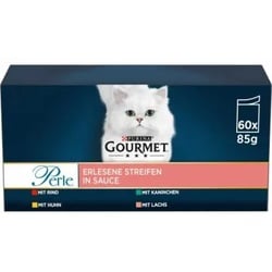 GOURMET Perle Erlesene Streifen in Sauce Sorten-Mix 60x85g