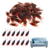50 Stück Kunststoff Realistische Wanzen, Fake Bugs, künstliche Kakerlaken, Insekt Party Favors, Halloween-Streich-Requisiten, Feiertags-Party-Dekoration