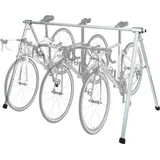 MCW Fahrrad-Sattelständer MCW-K39 Fahrradständer Metall pulverbeschichtet 114x170x114cm ausziehbar silber