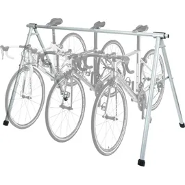 MCW Fahrrad-Sattelständer MCW-K39 Fahrradständer Metall pulverbeschichtet 114x170x114cm ausziehbar silber