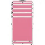 vidaXL Kosmetikkoffer, Schminkkoffer Aluminium Rosa