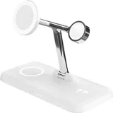 Hyper HyperJuice Next Qi2 4-in-1 Magnetische Ladestation Weiß