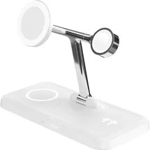 Hyper HyperJuice Next Qi2 4-in-1 Magnetische Ladestation Weiß