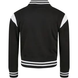 URBAN CLASSICS Inset College Jacke Black / White 122-128 cm
