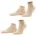 KGaA Sneaker-Socken mit geripptem Abschluss im 2er-Pack Sand Melange 39-42