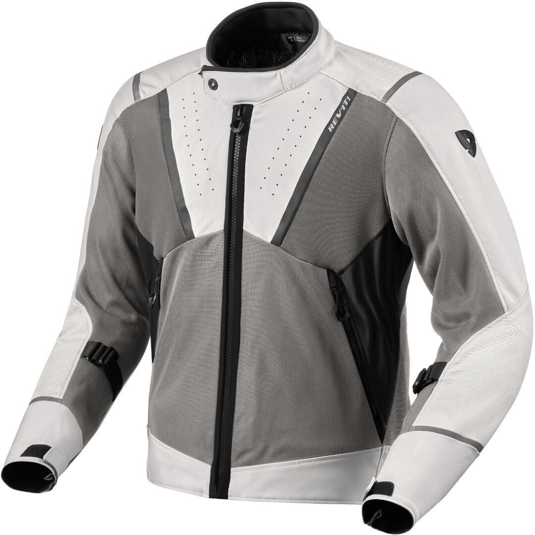 Revit Airwave 4 Motorfiets textiel jas, zwart-grijs-zilver, XL