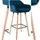 CLP Barhocker Grant Samt blau