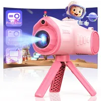 Kinderkamera mit Projektionskamera, 3 in 1 Kamera,1080P mit 32GB-Karte, 2.4-Zoll-Bildschirm, Videokamera Digitalkamera Geschenk für Kinder 3-12 Jahren Weihnachten Spielzeug (Rosa)