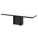 Design Esstisch HFE-111 Hochglanz ausziehbar Tisch Esszimmer 160 - 256 - Weiß