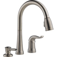 DELTA FAUCET 16970-SSSD-DST Kate Pull-Down, Rostfrei, Overall Height: 14-5/16